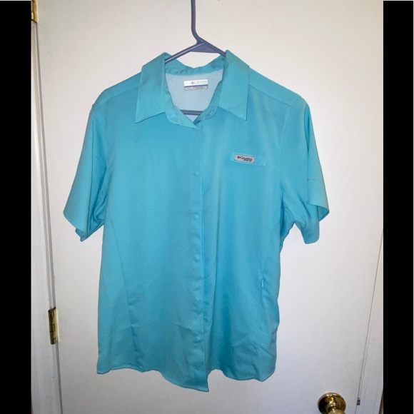 Columbia PFG Light Blue Women’s T-Shirt L -SOLD - Picture 1 of 13